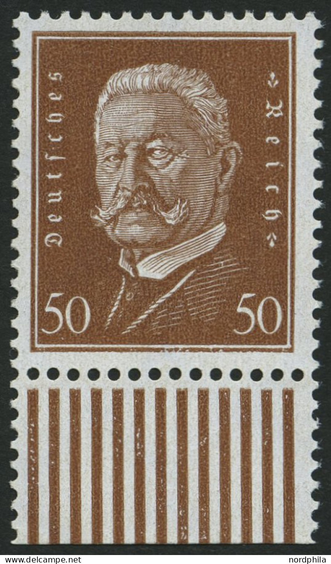 Dt. Reich 420 , 1928, 50 Pf. Hindenburg, Pracht, Gepr. Schlegel, Mi. 140.- - Unused Stamps