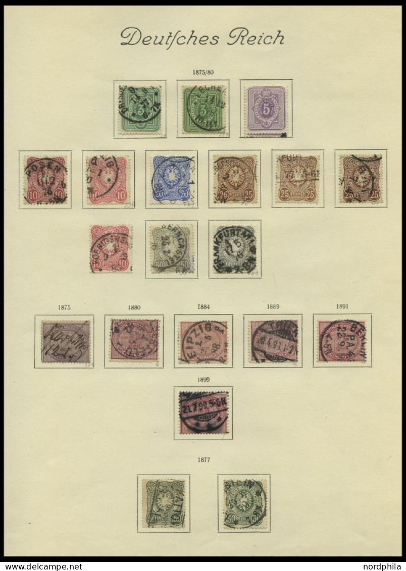 SAMMLUNGEN O, Fast Nur Gestempelter Alter Sammlungsteil Dt. Reich Von 1872-1915, Etwas Unterschiedliche Erhaltung Mit Vi - Used Stamps