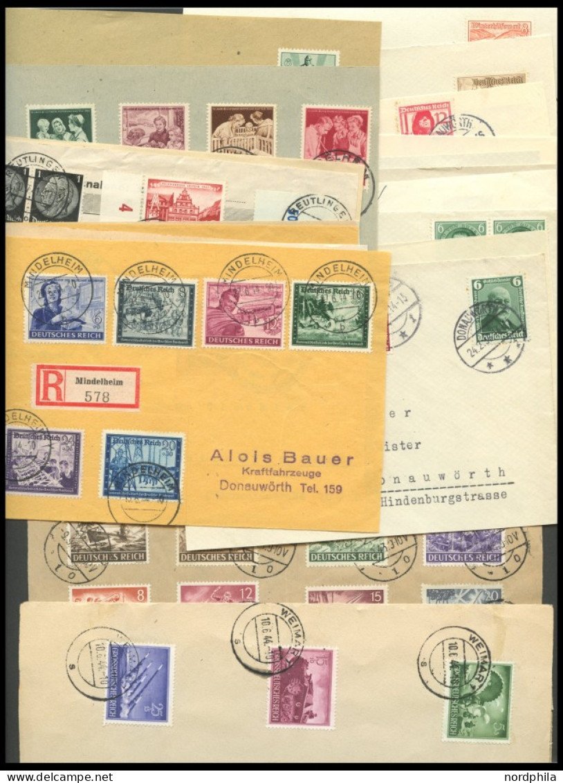 LOTS o,BrfStk , 1933-1944, saubere Dublettenpartie meist mittlerer Werte, fast nur Prachterhaltung, Mi. über 2400.-