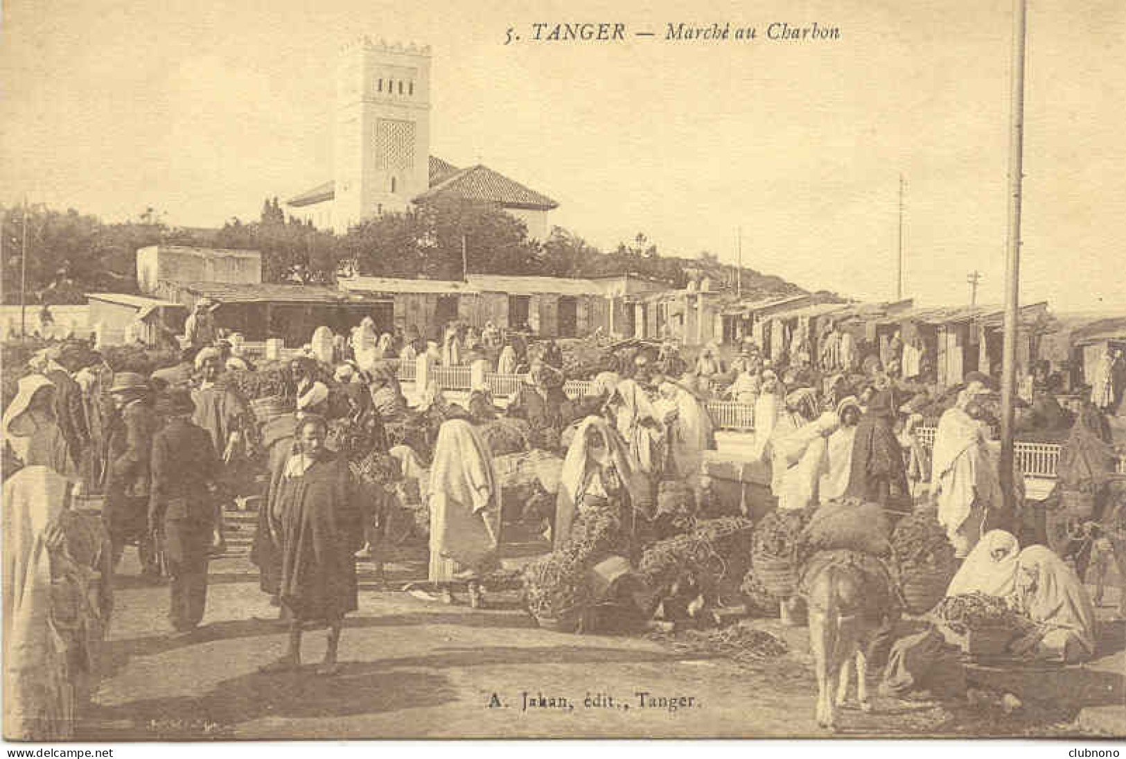 CPA - TANGER - MARCHE AU CHARBON - Tanger