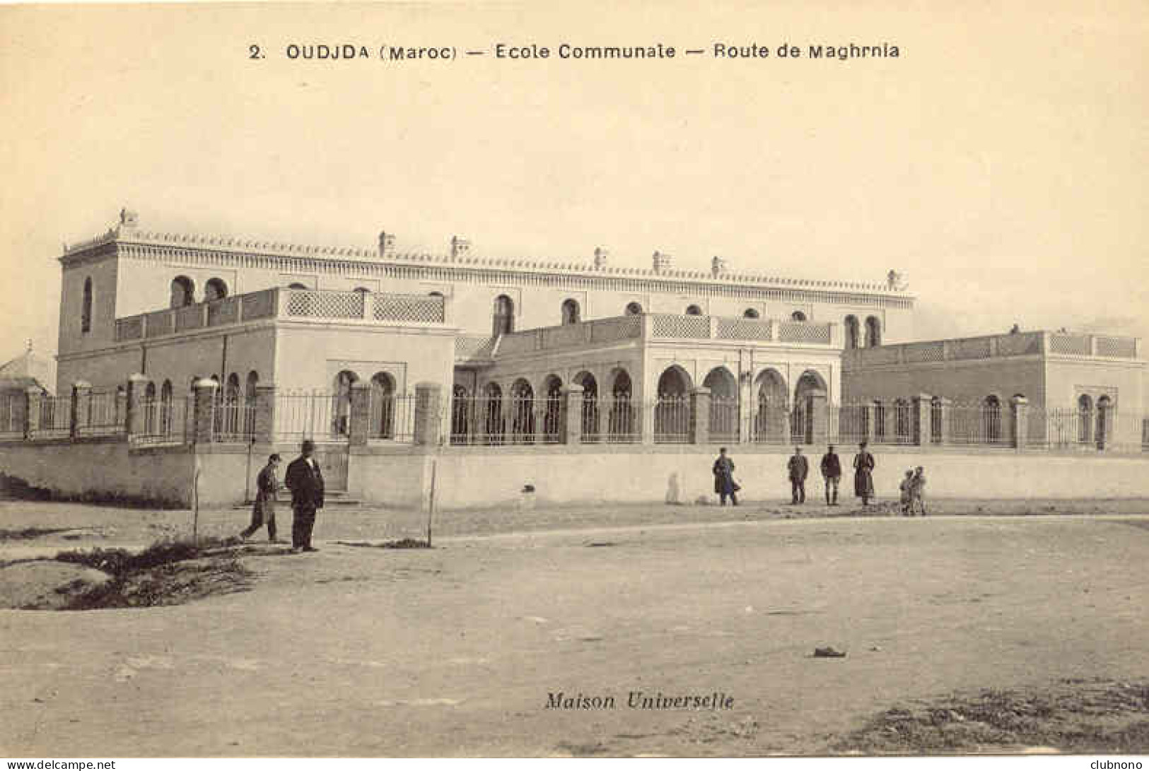 CPA - MAROC - OUDJDA - ECOLE COMMUNALE - ROUTE DE MAGHRNIA - Otros & Sin Clasificación