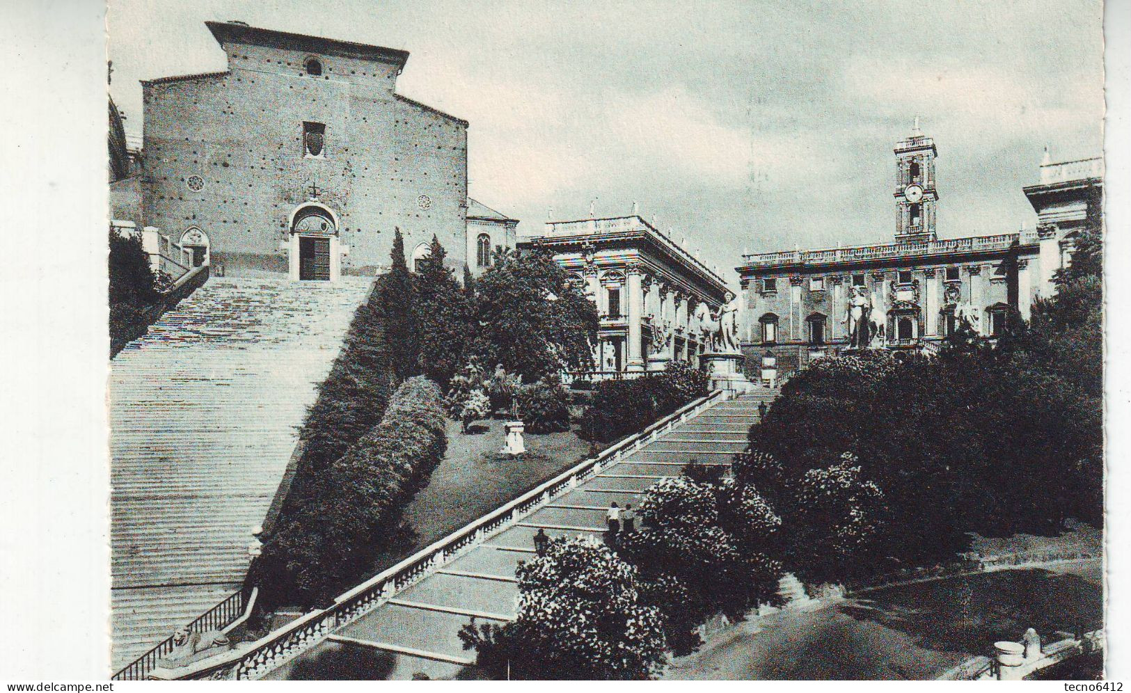 Roma - Campidoglio E Chiesa Dell'aracoeli - Non Viaggiata - Eglises