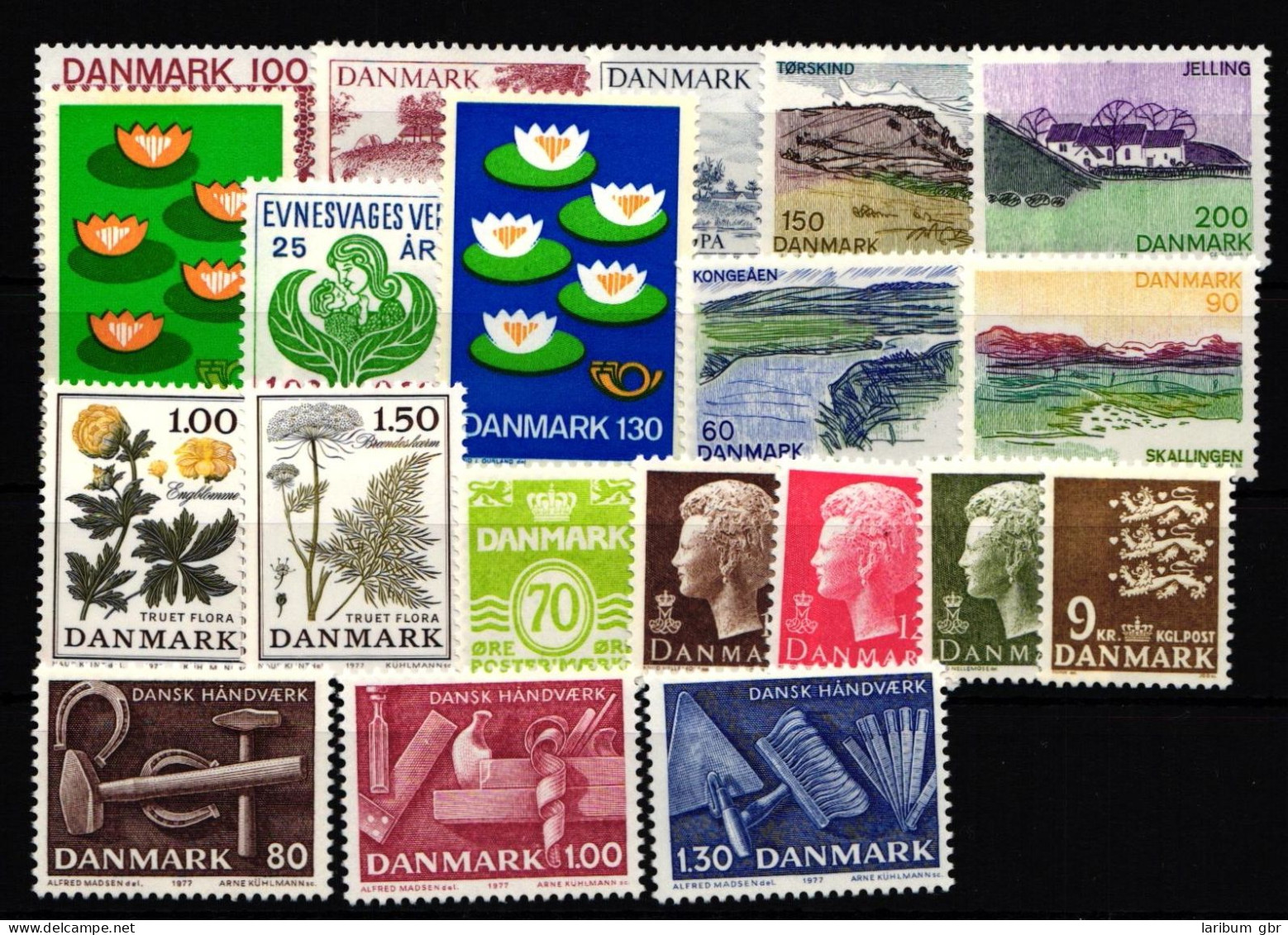 Dänemark Jahrgang 1977 Postfrisch #IR239 - Autres & Non Classés