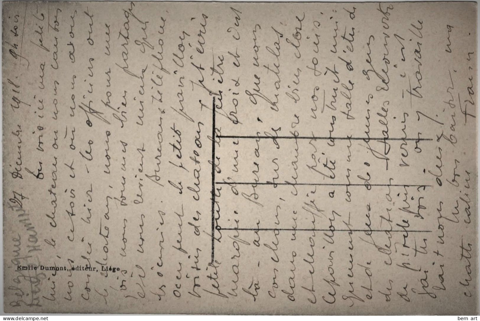 CPA. Villiers-le-Peuplier "Le Château". N° Sans. Edit.: Emile Dumont. Editeur, Liège. - Hannut