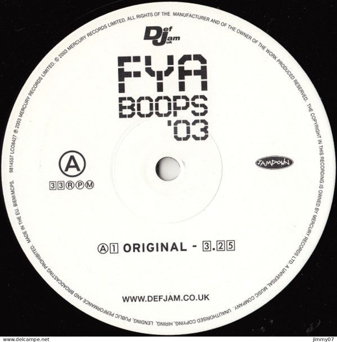 FYA - Boops '03 (12", Maxi) - 45 G - Maxi-Single