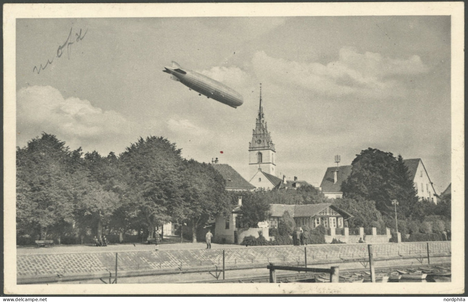 ZULEITUNGSPOST 57J BRIEF, Schweiz: 1930, Südamerikafahrt, Abwurf Praia, Prachtkarte - Airmail & Zeppelin