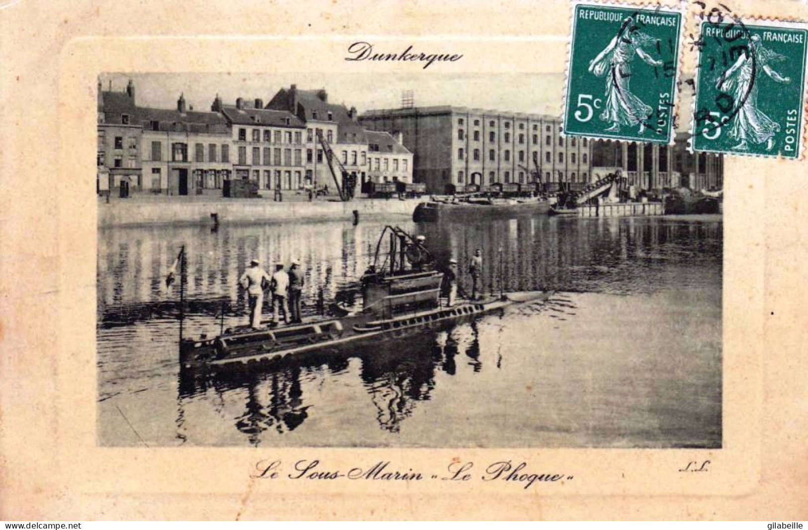 59 -  DUNKERQUE -  Le Sous Marin " LePhoque " Dans Le Port - Dunkerque