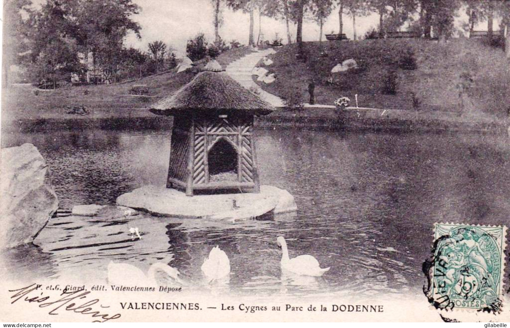 59 -  VALENCIENNES -  Les Cygnes Au Parc De La Dodenne - Valenciennes