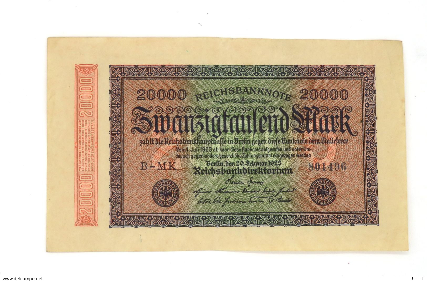 Allemagne : 20000 Mark Berlin 1923 - 20.000 Mark