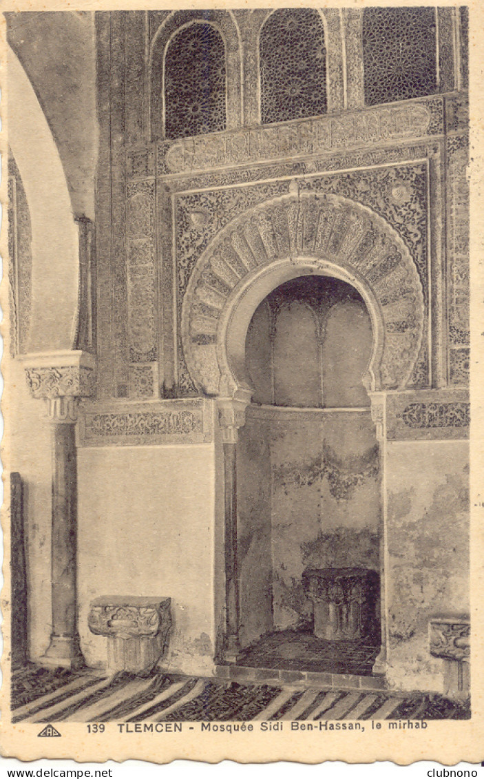 CPA - TLEMCEN - MOSQUEE SIDI BEN-HASSAN, LE MIRHAB (RARE) - Tlemcen