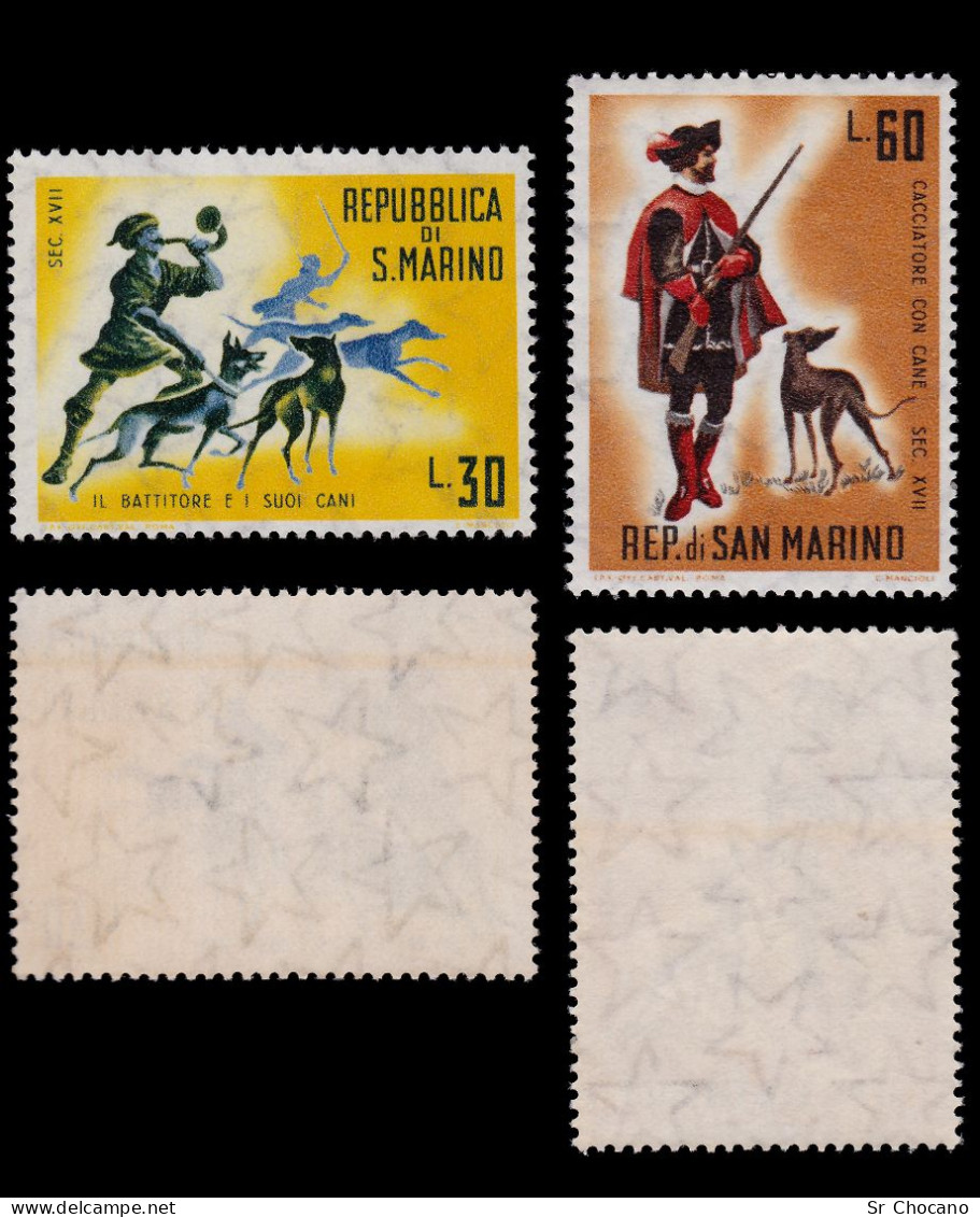 SAN MARINO STAMPS.1961.Hunting Scenes.SCOTT 477-486.MNH. - Neufs