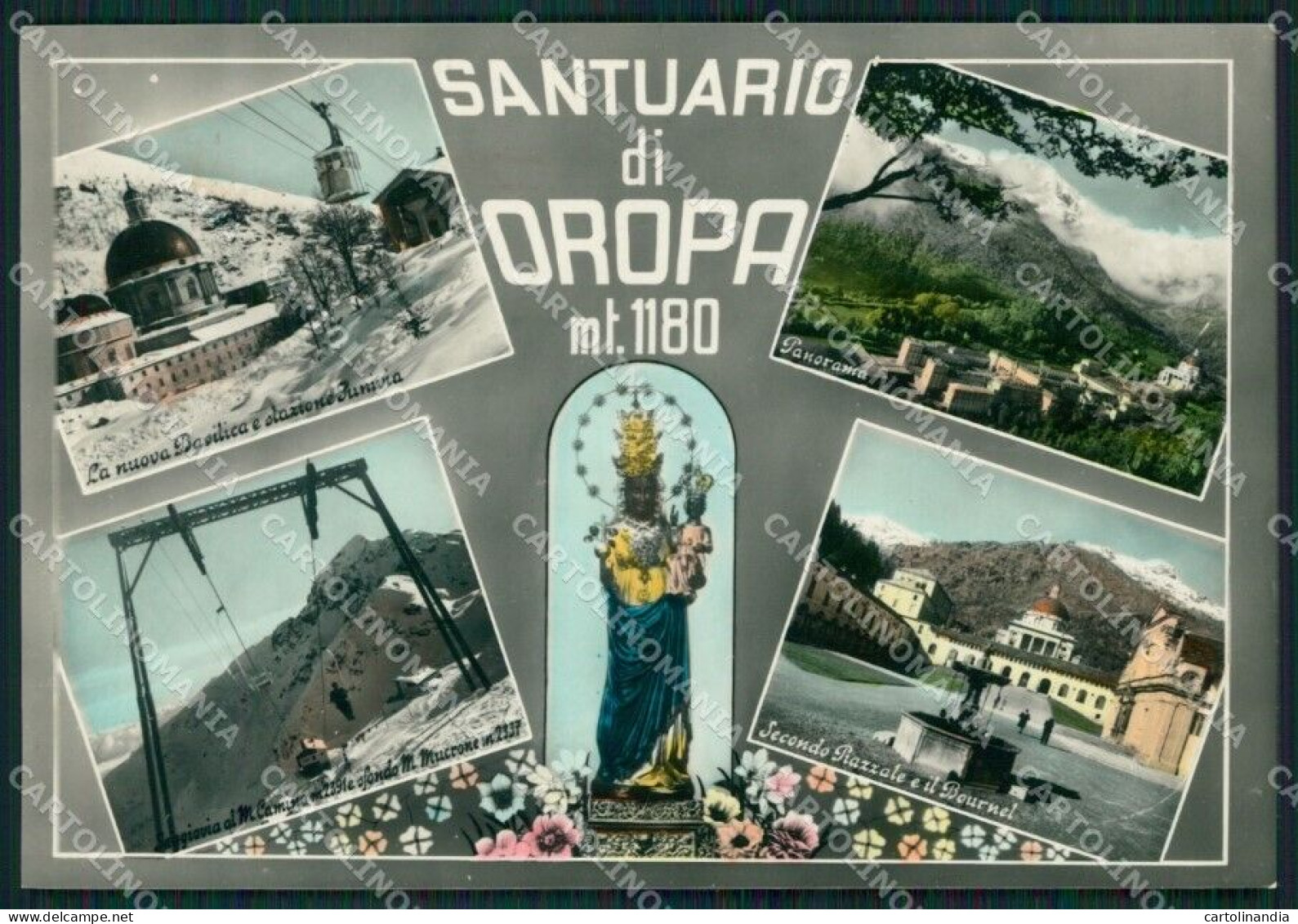 Biella Oropa Santuario Foto FG Cartolina ZK6318 - Biella