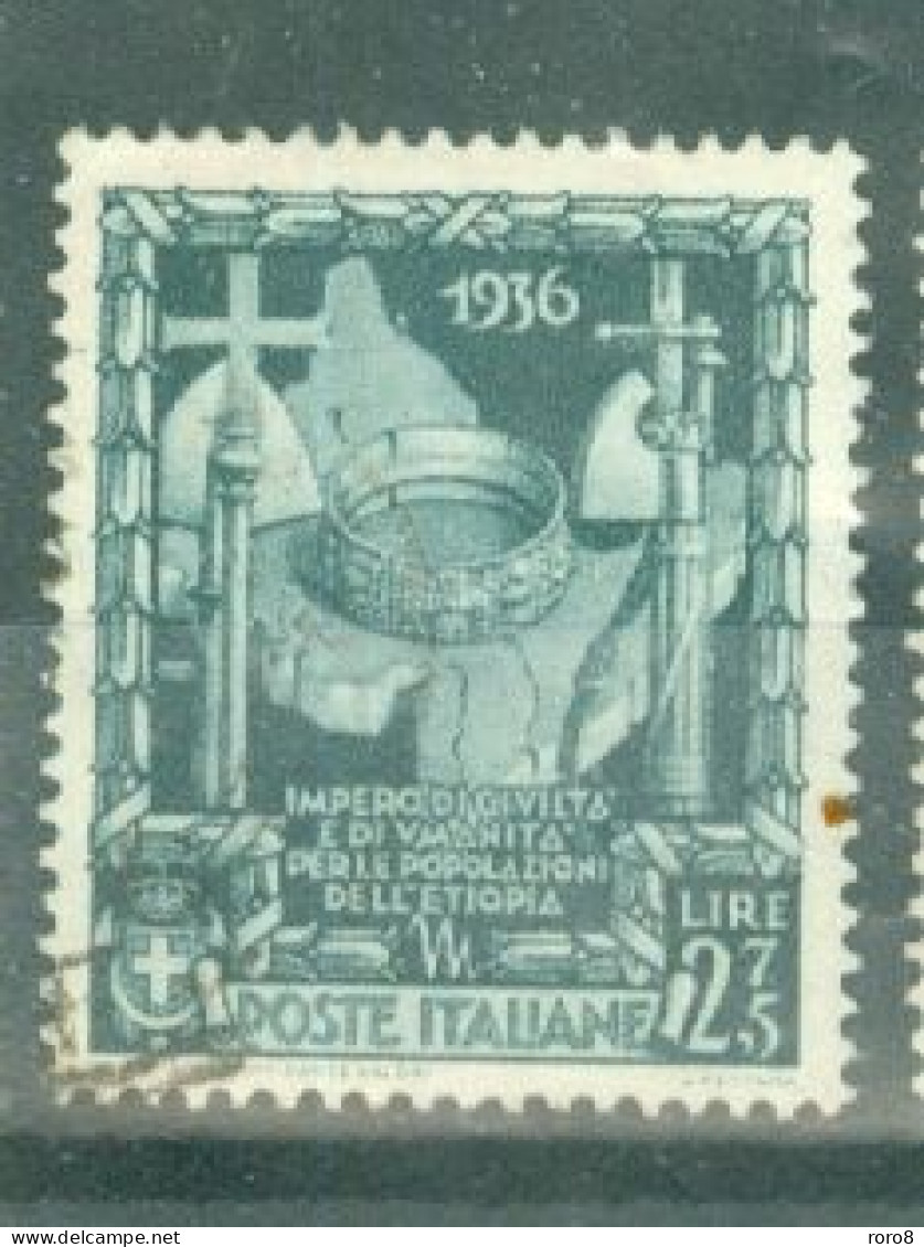 ITALIE - N°427 Oblitéré - Commémoration De La Proclamation De L'Empire. - Usados