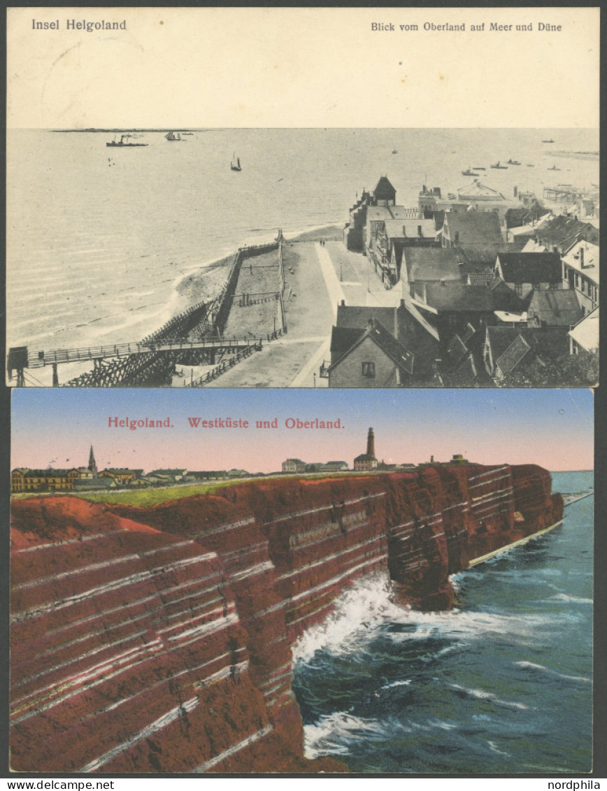 MSP VON 1914 - 1918 121 (Nordsee Vorposten Flottille), 7.17., 2 Verschiedene FP-Ansichtskarten Aus Helgoland!, Pracht - Maritime