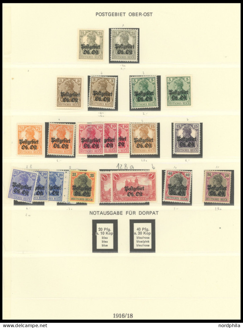 SAMMLUNGEN, LOTS ,,o , 1914/18, Sammlung Besetzte Gebiete, Inklusive Belgische Besatzungsgebiete, über 200 Werte Im Lind - Bezetting 1914-18