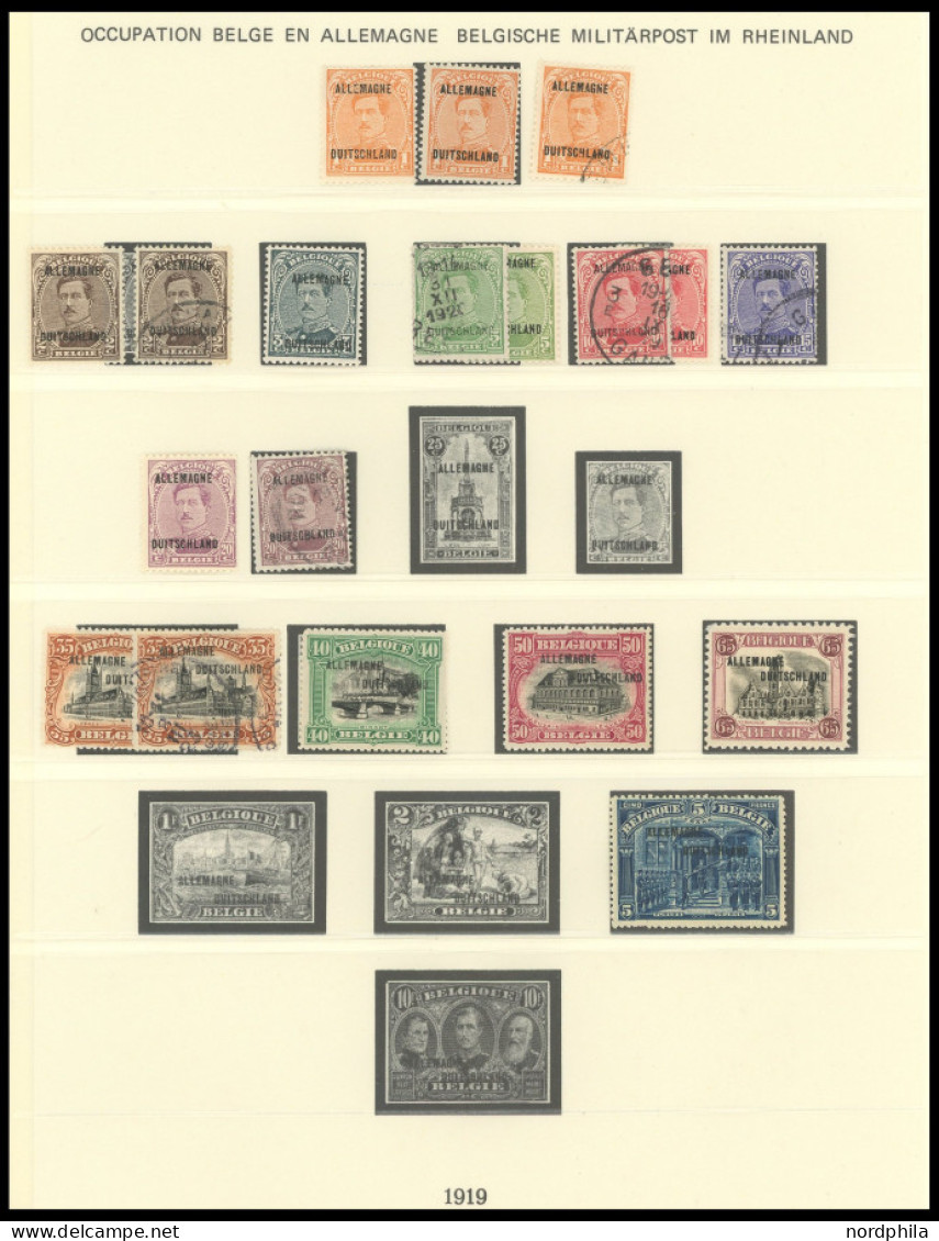 SAMMLUNGEN, LOTS ,,o , 1914/18, Sammlung Besetzte Gebiete, inklusive Belgische Besatzungsgebiete, über 200 Werte im Lind