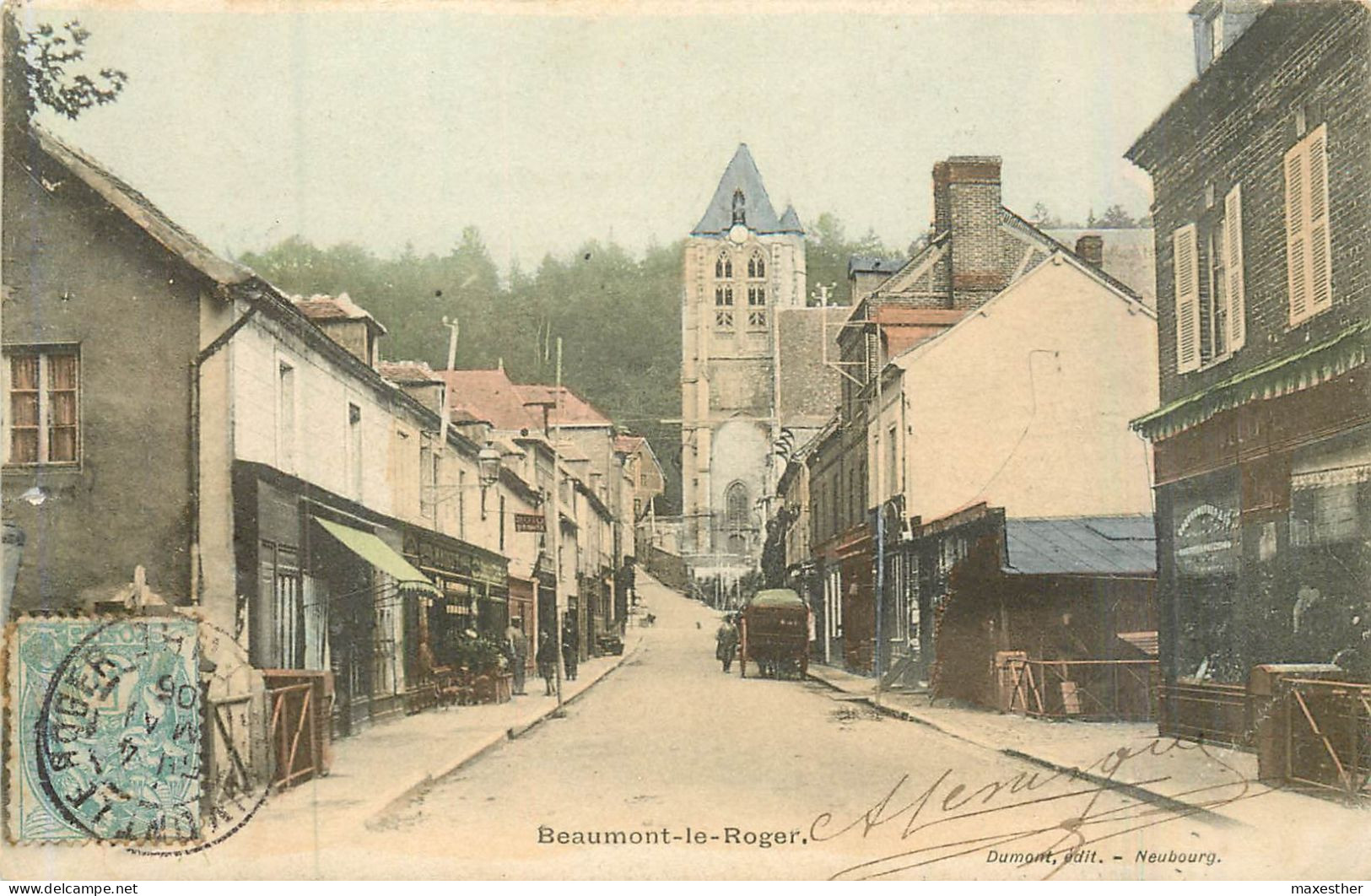 BEAUMONT LE ROGER Rue Commerçante - Beaumont-le-Roger