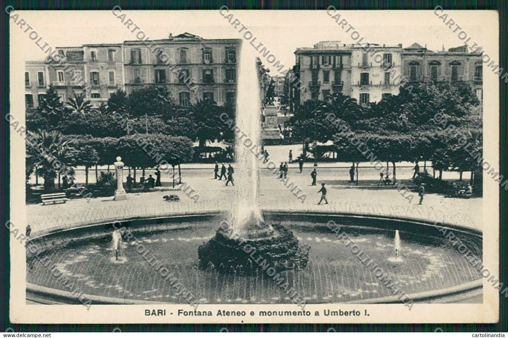 Bari Città Monumento Umberto I Cartolina ZC2173 - Bari