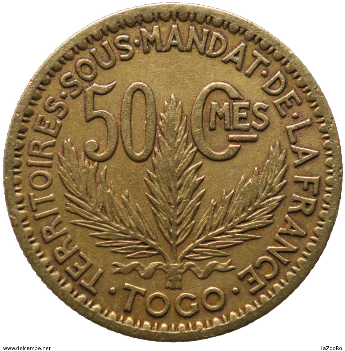 LaZooRo: French Togo 50 Centimes 1924 XF - Togo