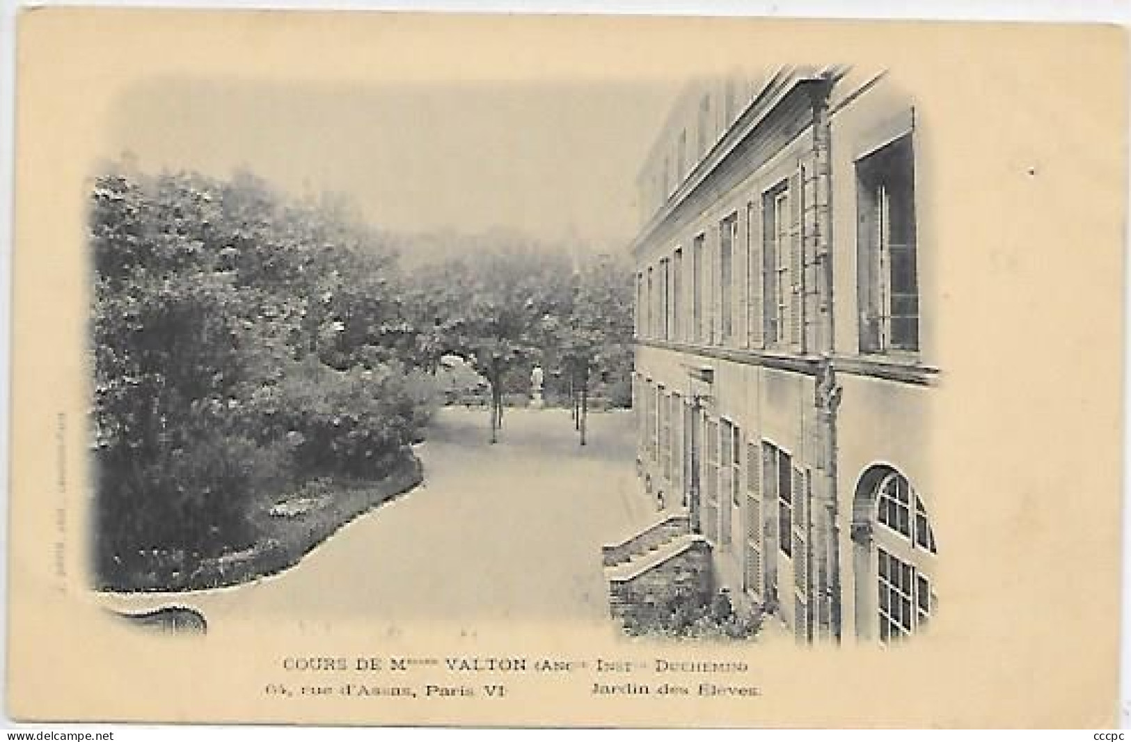 CPA Paris Cours De Melles VALTON Jardin Des Elèves Rue D'Assas - Paris (06)