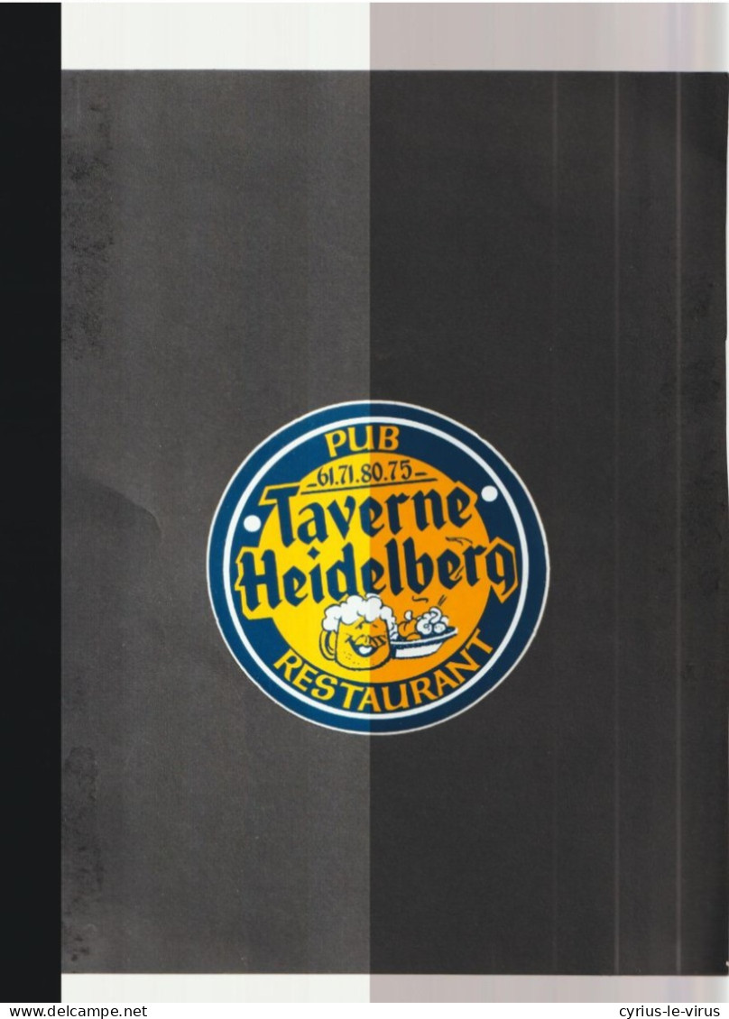 Autocollants  **  Pub Restaurant   ** Taverne Heidelberg ** - Stickers