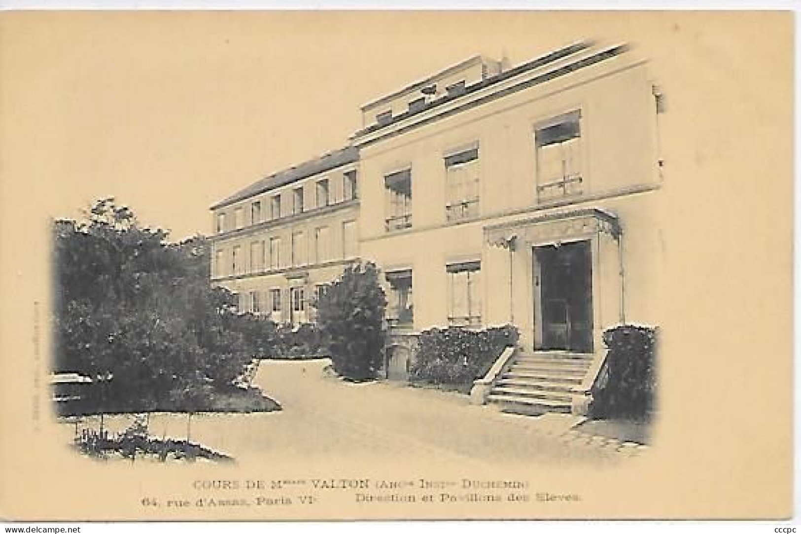 CPA Paris Cours De Melles VALTON Direction Et Pavillon Des Elèves Rue D'Assas - Paris (06)