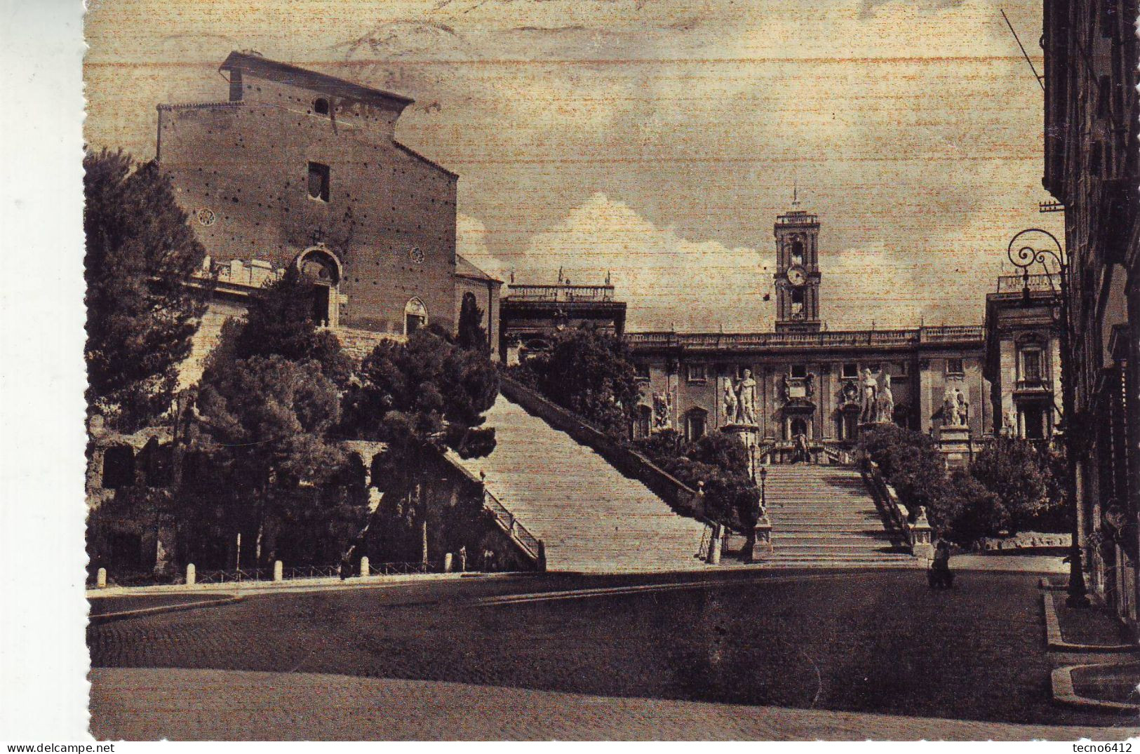 Roma - Il Campidoglio E La Chiesa - Viaggiata - Autres Monuments, édifices