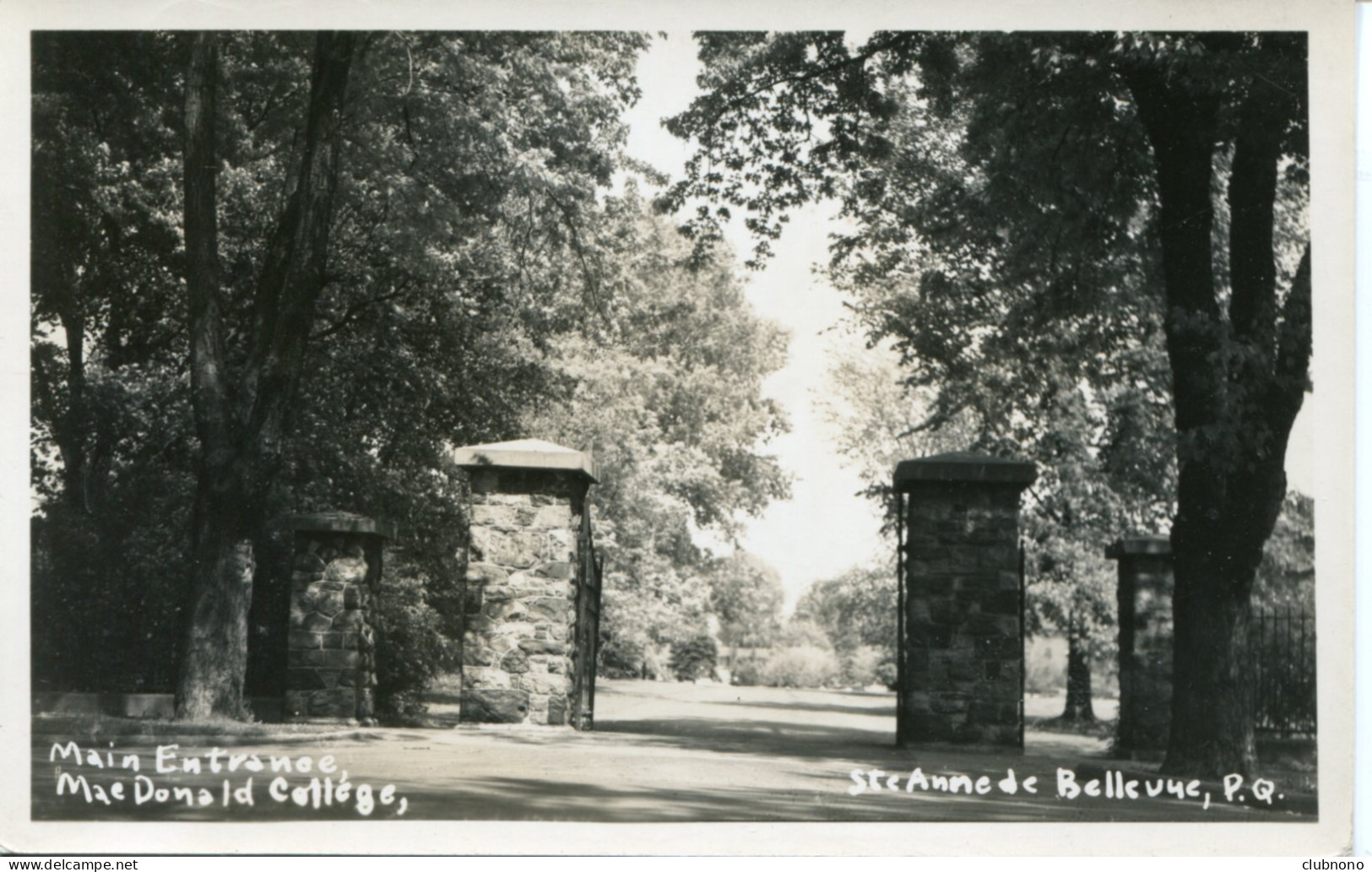 CPSM -  SAINTE ANNE DE BELLEVUE - MAC DONALD COLLEGE, MAIN ENTRANCE (ETAT PARFAIT) - Autres & Non Classés