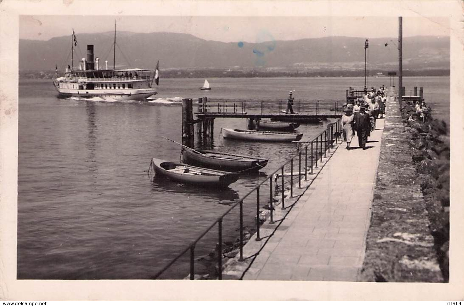 YVOIRE PASSAGE DU BATEAU SUISSE - Yvoire