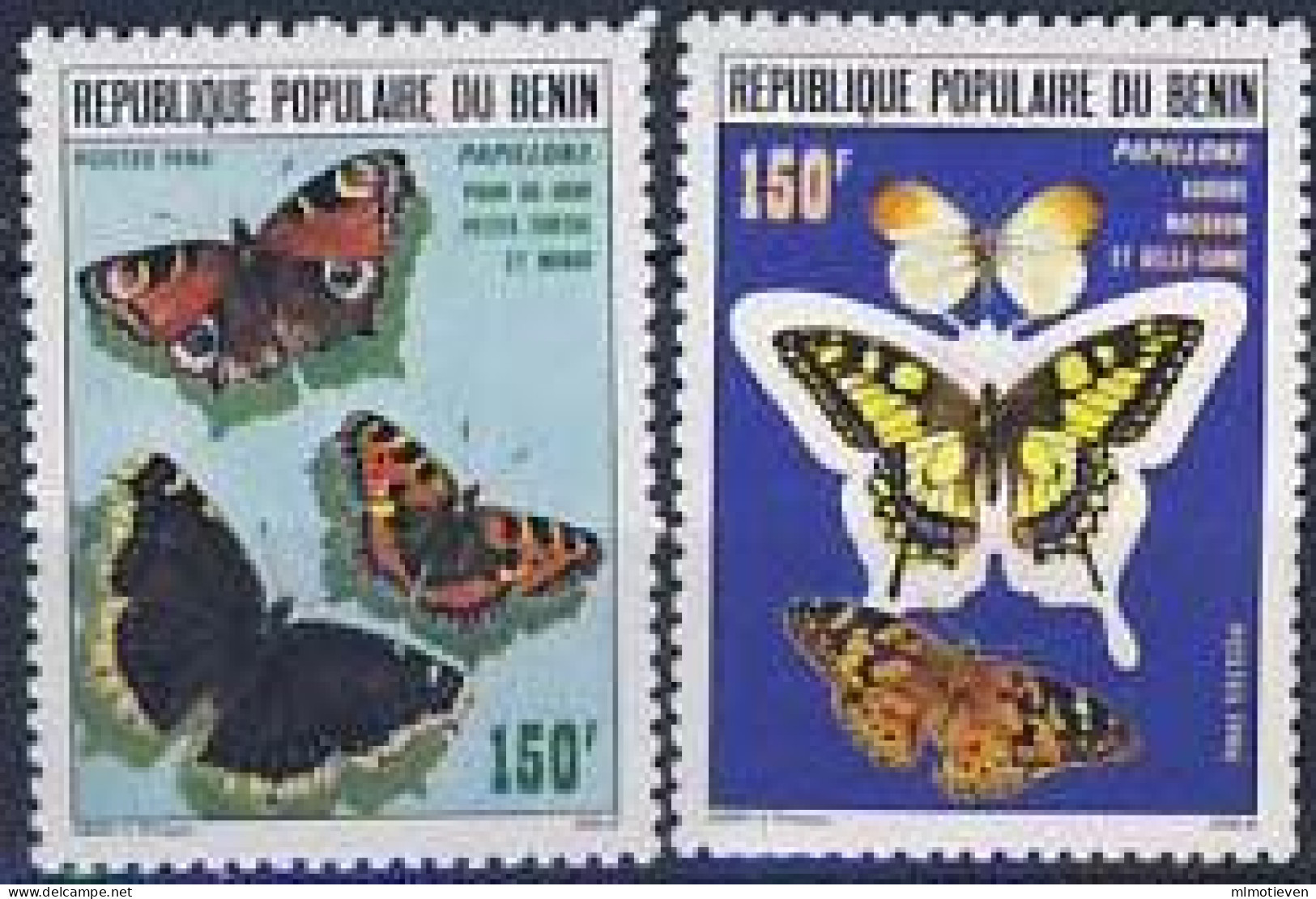 MDV-BK4-439 MINT ¤ BENIN 1986 2w In Serie ¤ BUTTERFLIES PAPILLONS SETAS MARIPOSAS FARFALLE SCHMETTERLINGE-VLINDERS - Schmetterlinge