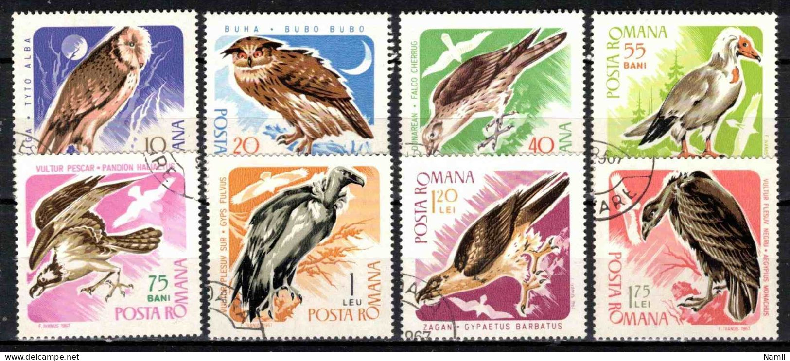 Roumanie 1967 Mi 2568-75 (Yv 2278-85), Obliteré - Used Stamps