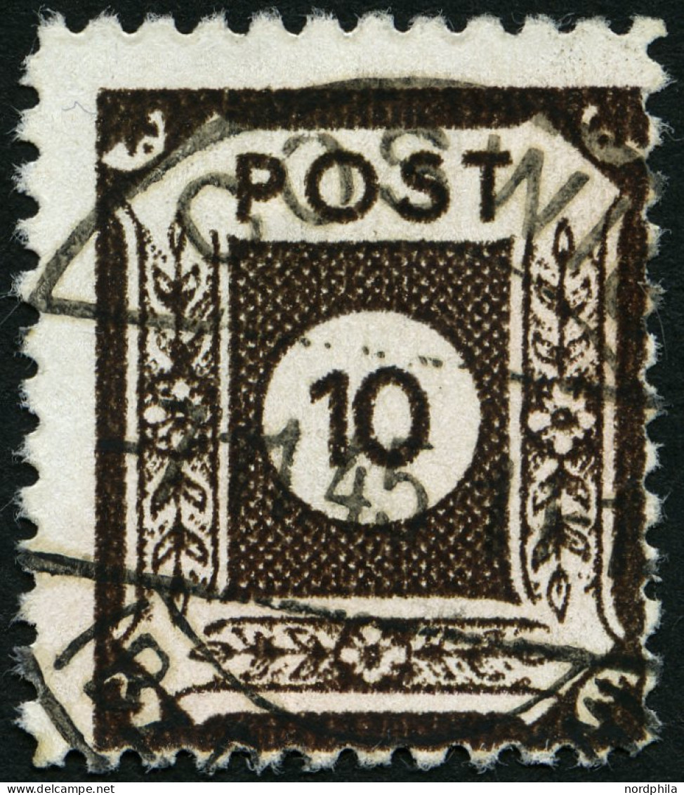 OST-SACHSEN 45F O, 1945, 10 Pf. Klotzsche, Pracht, Gepr. Ströh, Mi. 180.- - Otros & Sin Clasificación