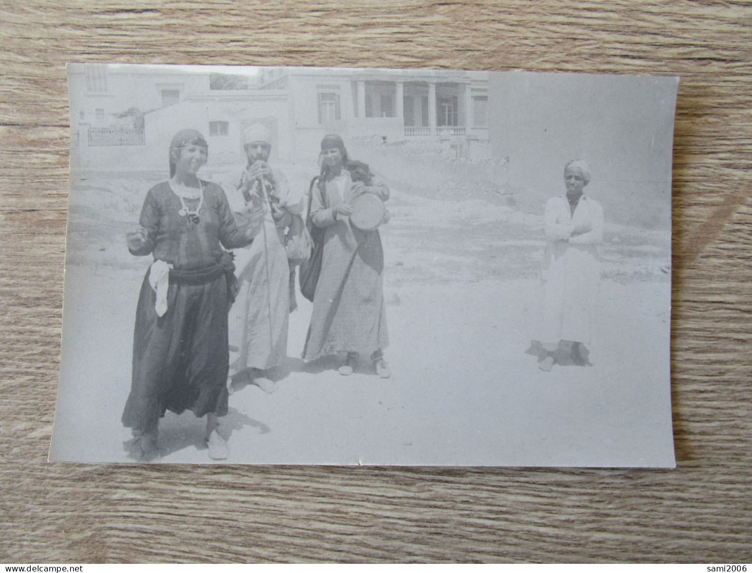 CPA PHOTO EGYPTE ALEXANDRIE ? FEMMES MUSICIENS DANSEUSE - Alexandrie