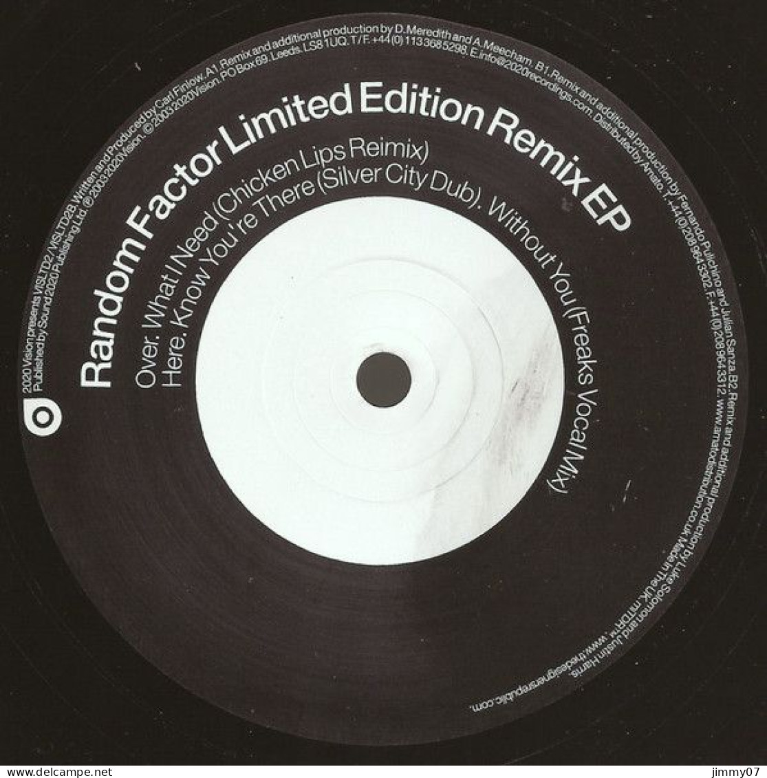 Random Factor - Random Factor Limited Edition Remix EP (12", EP, Ltd) - 45 Rpm - Maxi-Singles