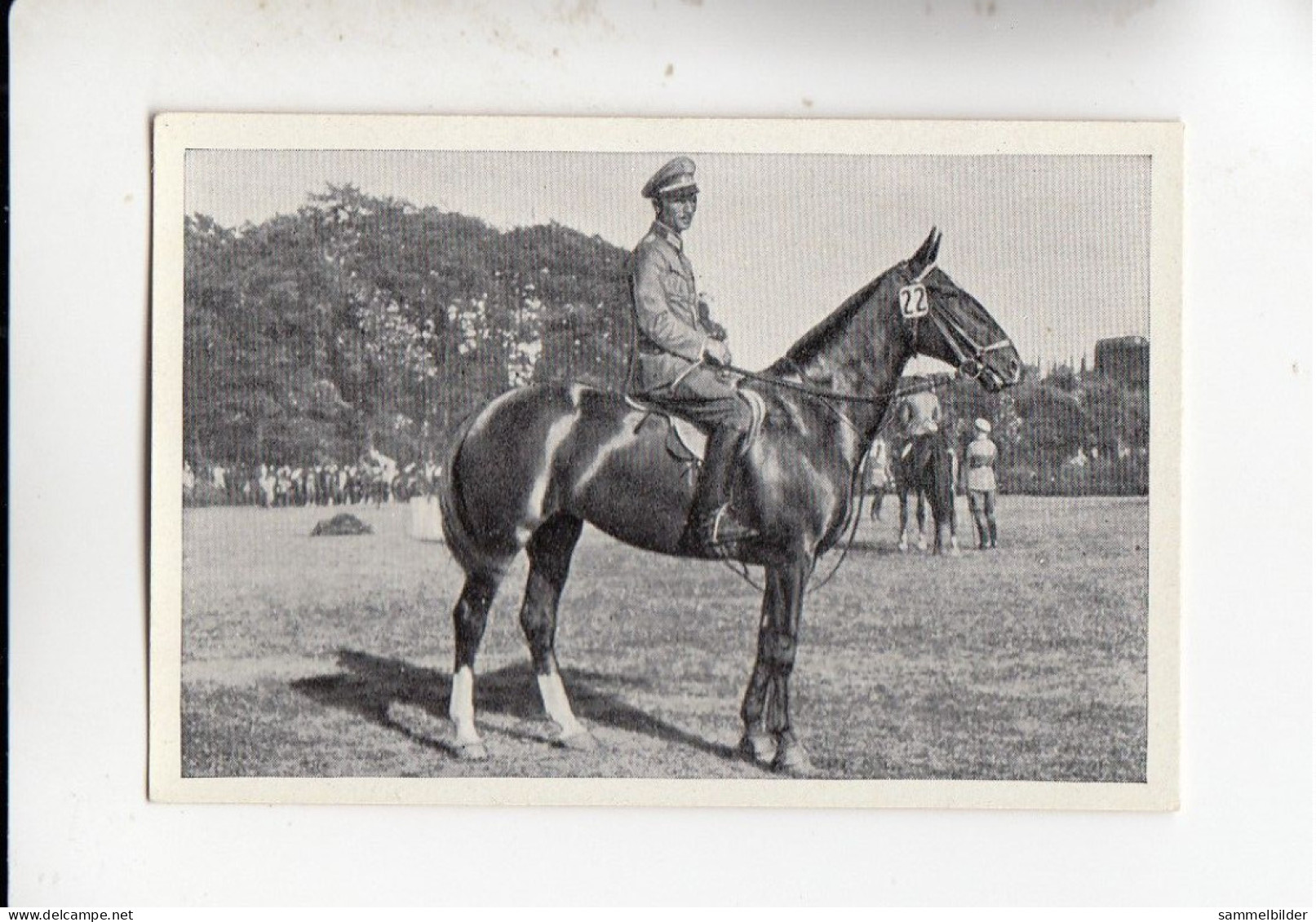 Mit Trumpf Durch Alle Welt Armee Reitschule Hannover Major Waldenfels Auf Winzige B Serie 5 #1 Von 1933 - Zigarettenmarken