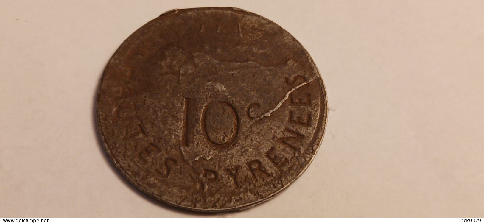 10 Centimes Tarbes 1917 - Monétaires / De Nécessité