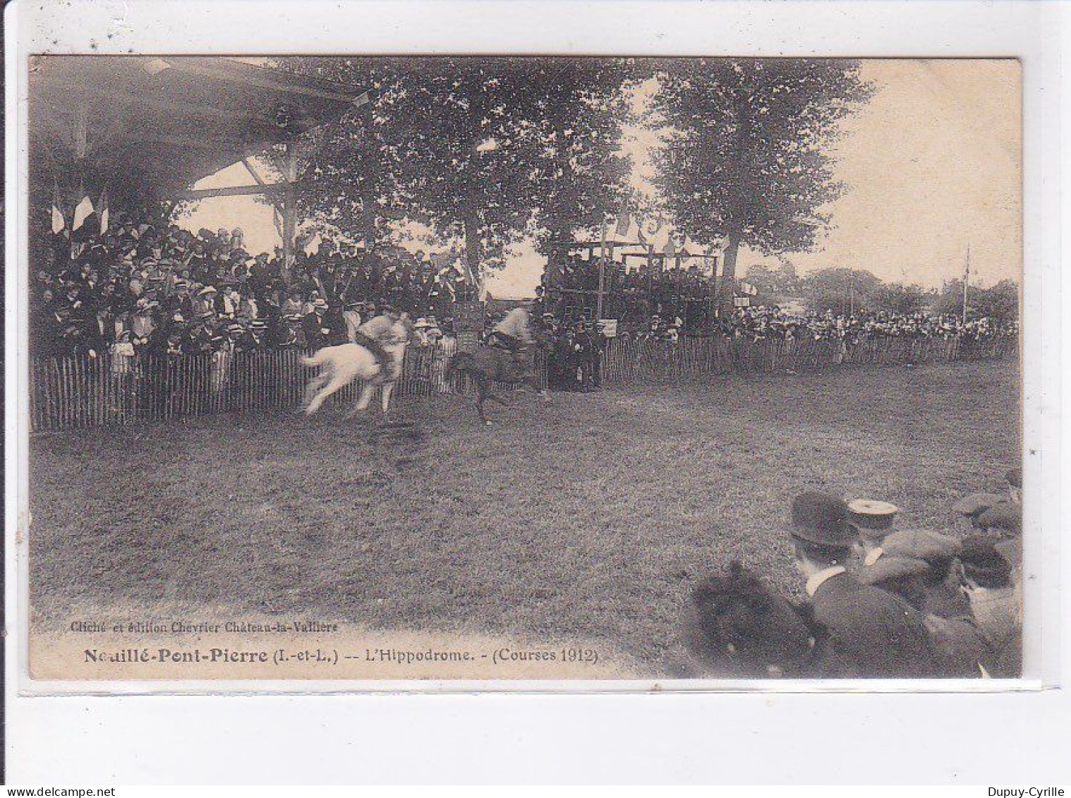 NEUILLE-PONT-PIERRE: L'hippodrome, Courses 1912 - Très Bon état - Neuillé-Pont-Pierre