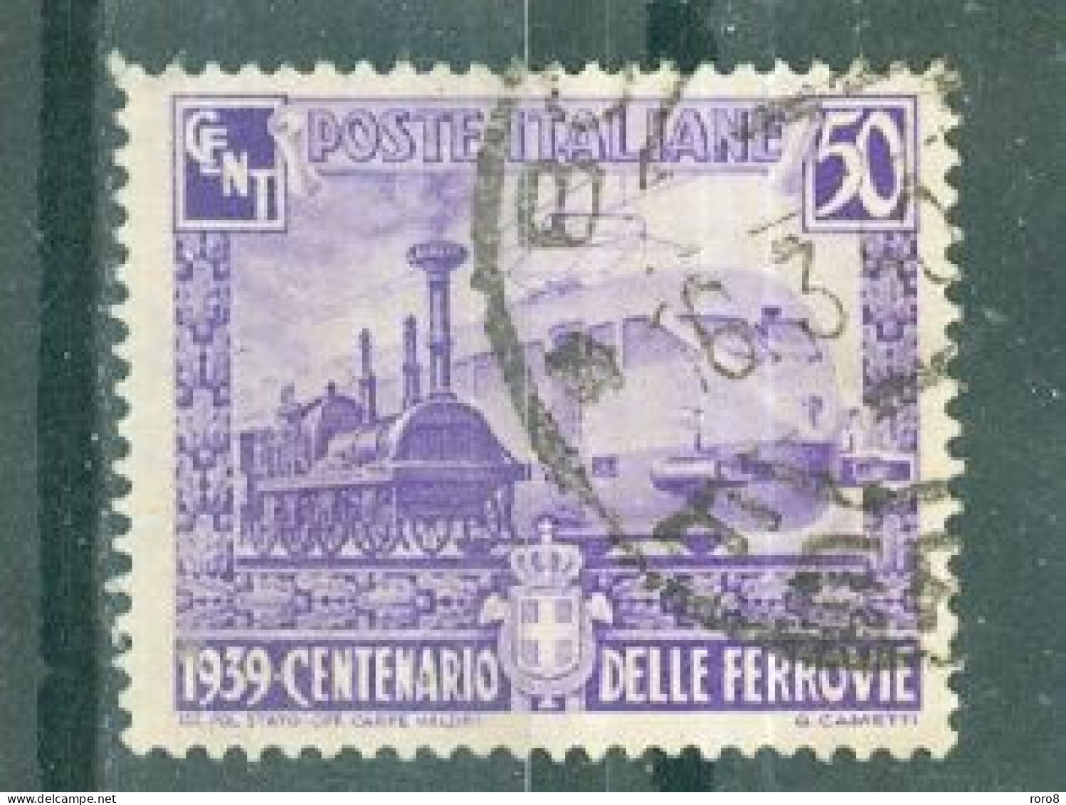 ITALIE - N°430 Oblitéré - Centenaire Des Chemins De Fer Italiens. - Afgestempeld