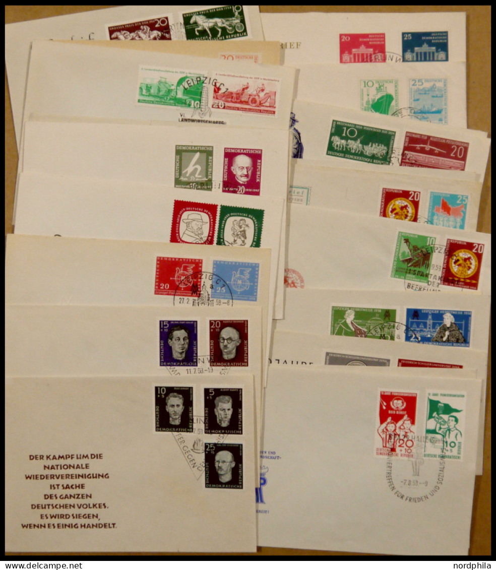 LOTS 1958, 20 FDC, Feinst/Pracht - Autres & Non Classés