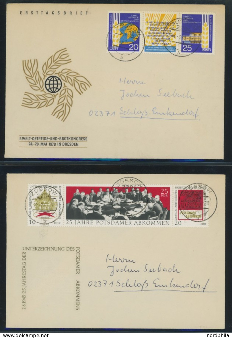 LOTS 1958-70, 76 Verschiedene FDC`s In Bedarfserhaltung, Feinst/Pracht - Andere & Zonder Classificatie