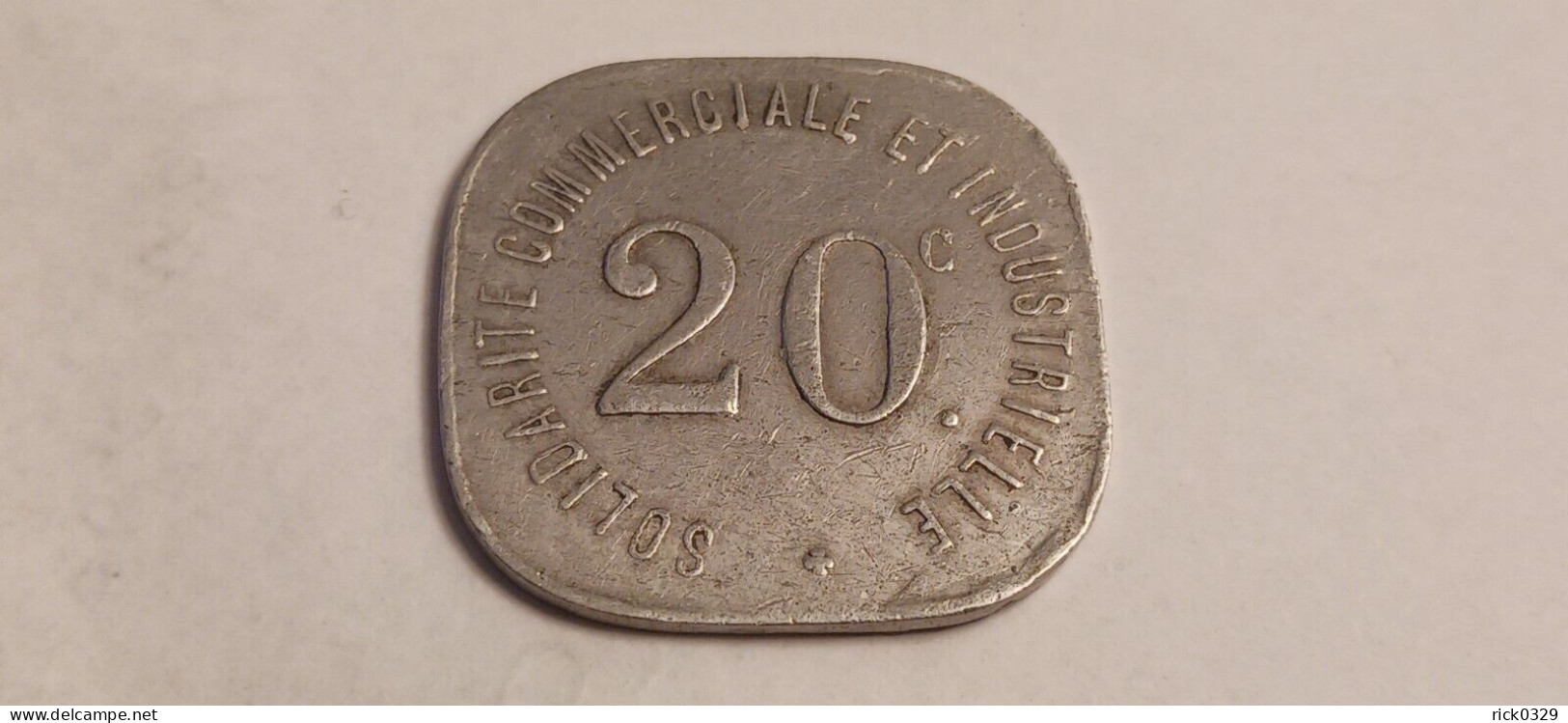 20 Centimes Neuilly Sur Seine 1918 - Monedas / De Necesidad