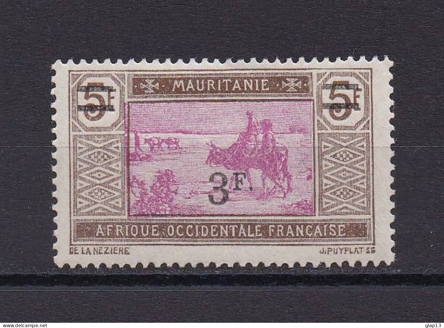 MAURITANIE 1924 TIMBRE N°54 NEUF AVEC CHARNIERE - Unused Stamps