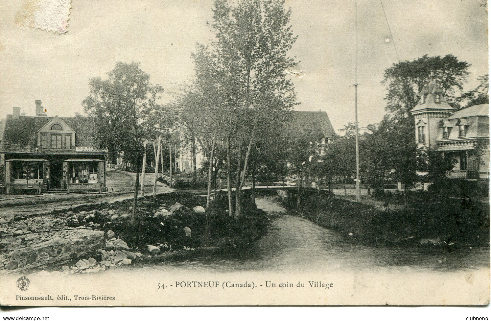 CPA - PORTNEUF - UN COIN DU VILLAGE (1910) - Andere & Zonder Classificatie