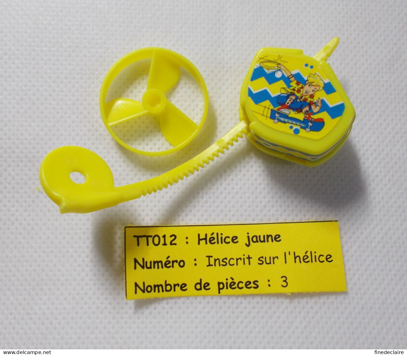 Kinder - Hélice Jaune - TT012 - Sans BPZ - Inzetting