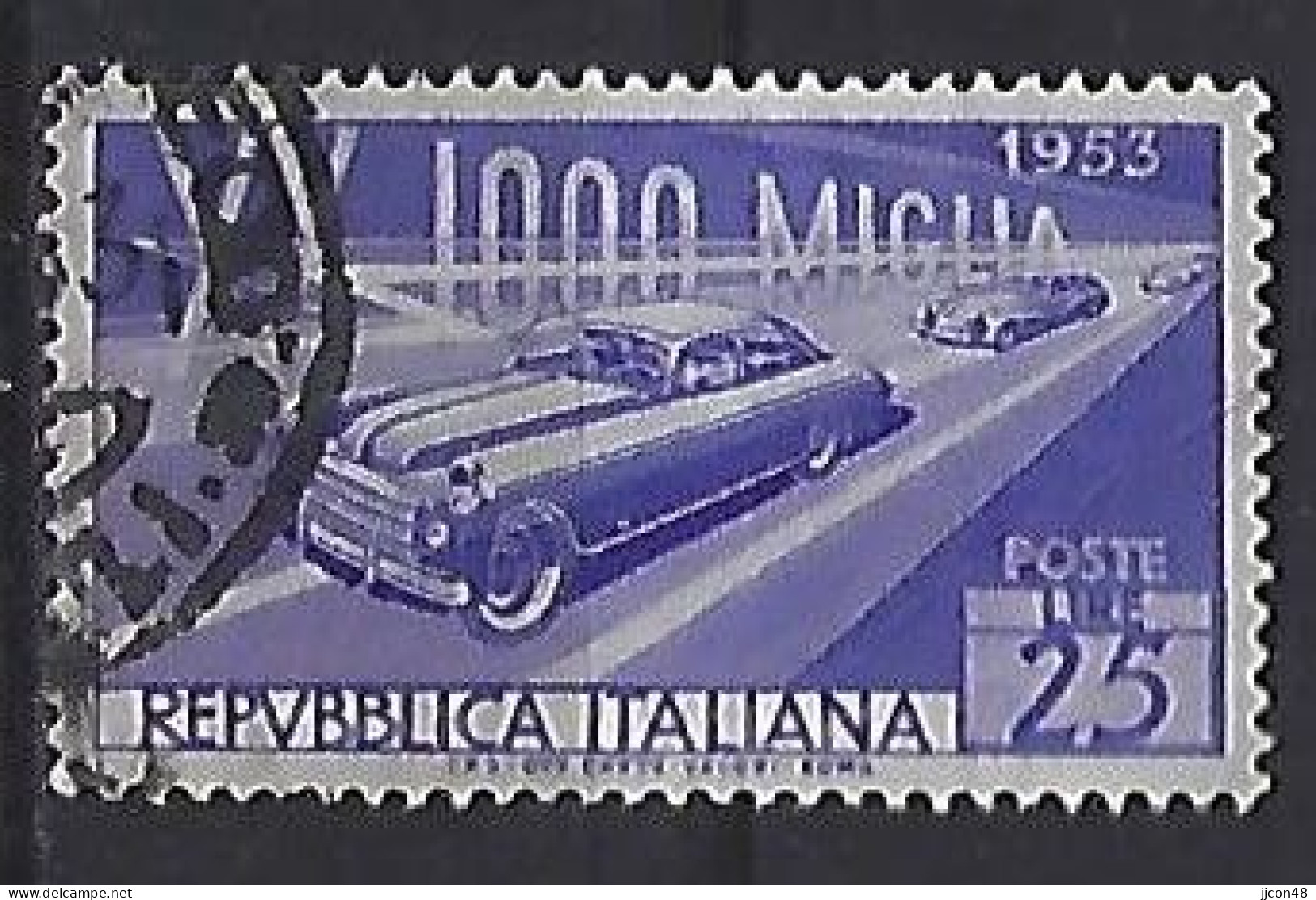 Italy 1953  Autorennen "Mille Miglia" (o) Mi.881 - 1946-60: Gebraucht