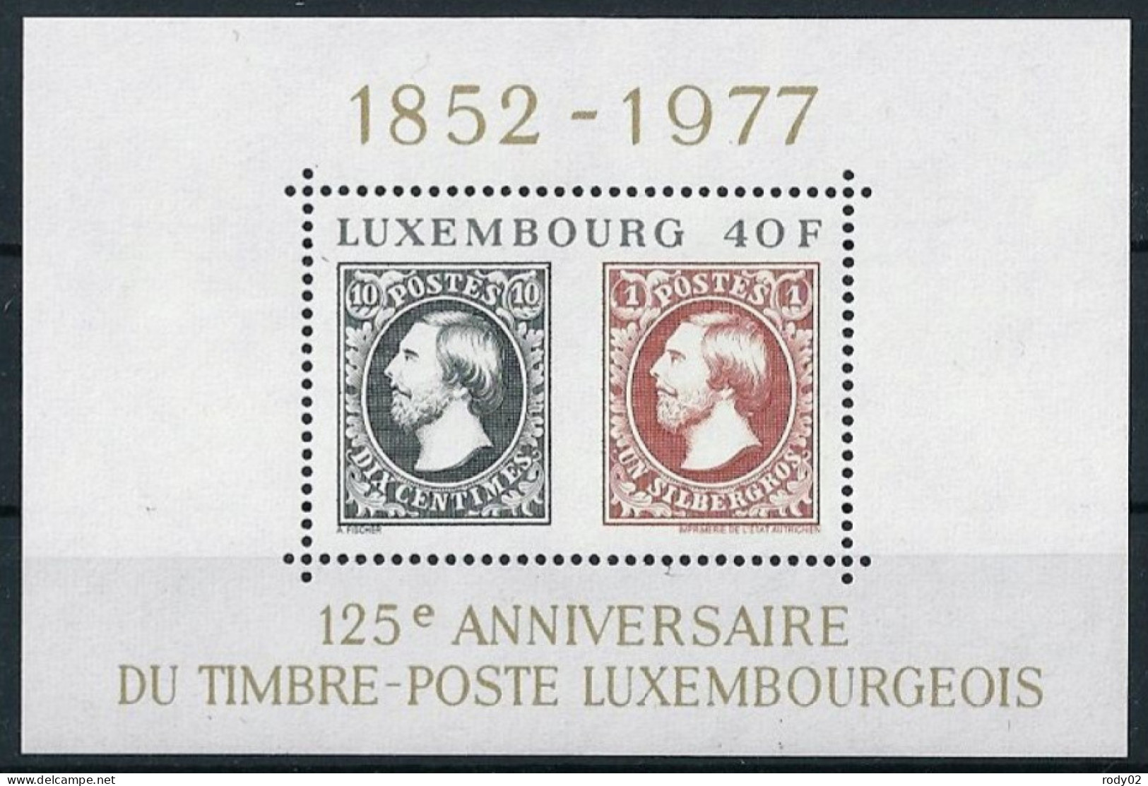 LUXEMBOURG - BF 10 - NEUF** MNH - Blokken & Velletjes