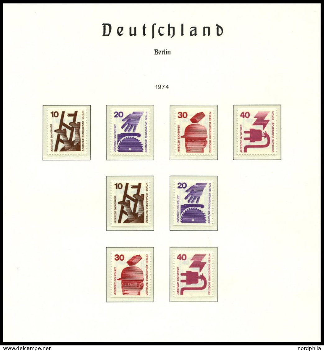 SAMMLUNGEN , 1960-90, Postfrische Komplette Sammlung Mit Einem Satz Automatenmarken Im Leuchtturm Falzlosalbum, Wohl All - Colecciones