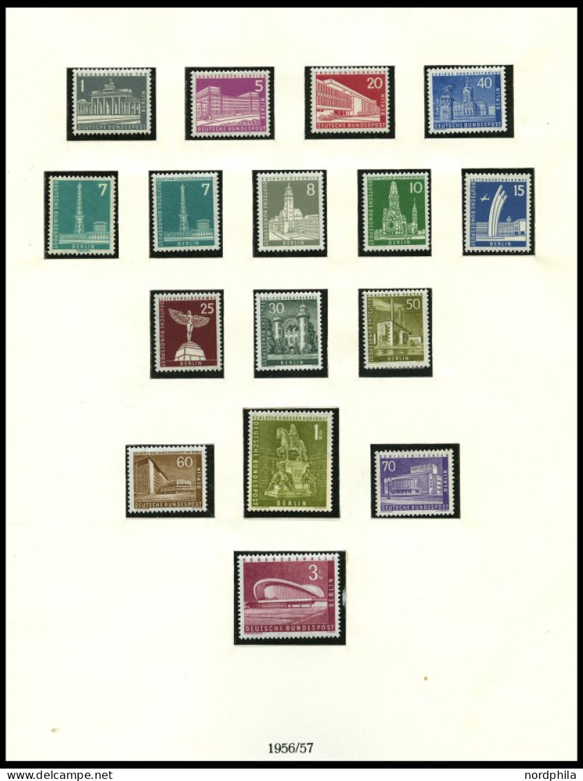 SAMMLUNGEN , Komplette Postfrische Sammlung Berlin Von 1955-81 In 2 Lindner Falzlosalben, Fast Nur Prachterhaltung - Colecciones