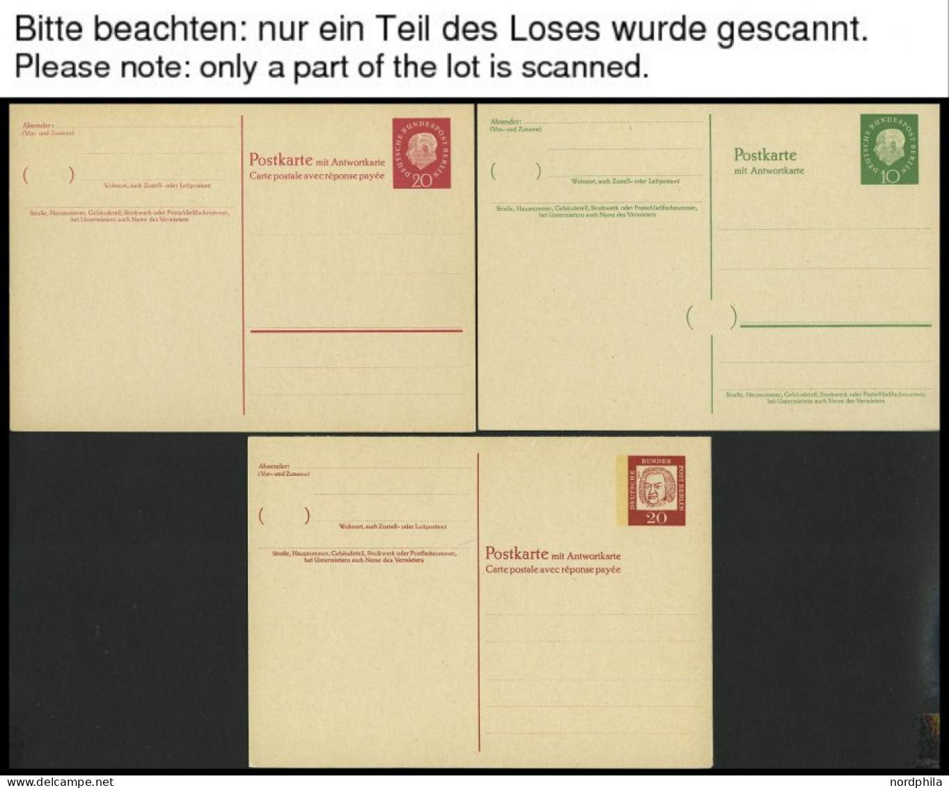 GANZSACHEN Aus P 1d-113 BRIEF, 1949-74, 64 Verschiedene Ungebrauchte Ganzsachenkarten, Fast Nur Prachterhaltung - Collezioni
