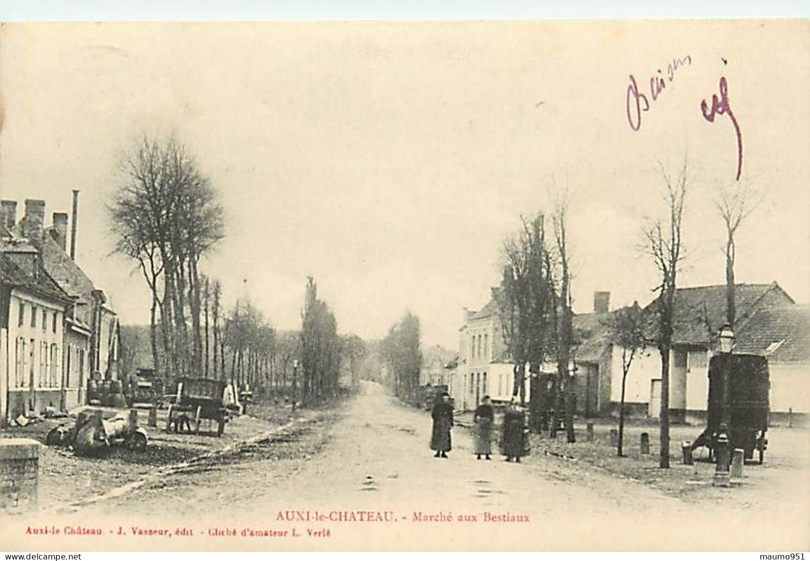 62 AUXI LE CHATEAU - Marché Aux Bestiaux - Auxi Le Chateau